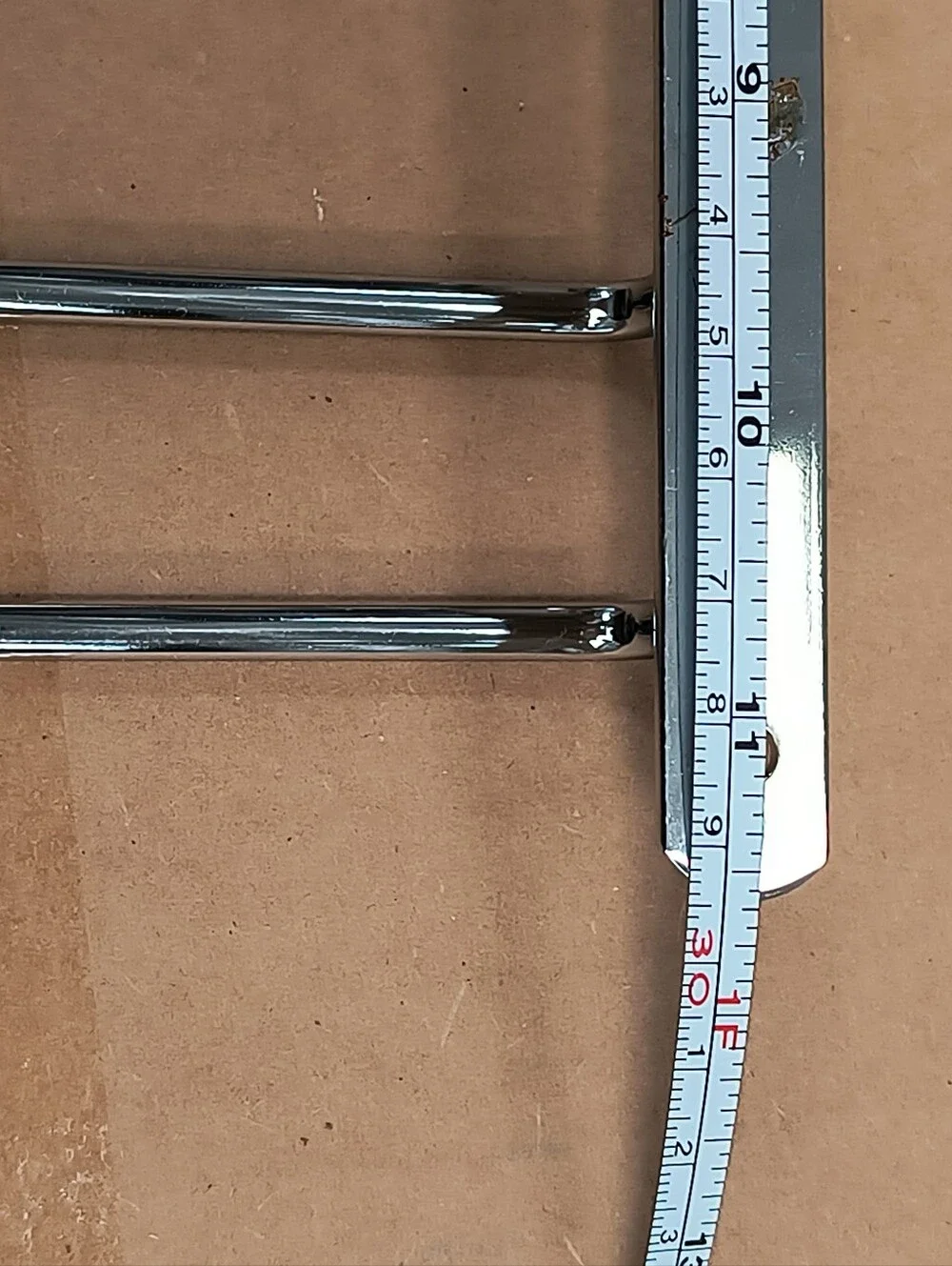 Pier 1 Under-Cabinet Stem Rack - Silver Metal - Vintage